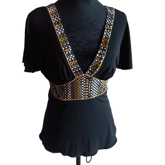 Candie's Blouse Y2K 90's Flutter Sleeve Plunging V-Neck - Picture 3 of 14